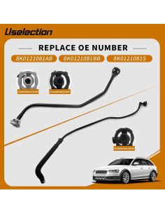 Manguera de desbordamiento Audi 8K0121081AB 8K0121081CA 2