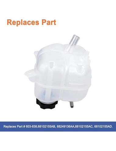 Tanque de Refrigerante Frontal YOUYIEN para Jeep y Chrysler