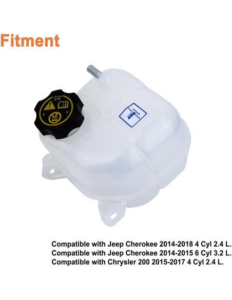 Tanque de Refrigerante Frontal YOUYIEN para Jeep y Chrysler