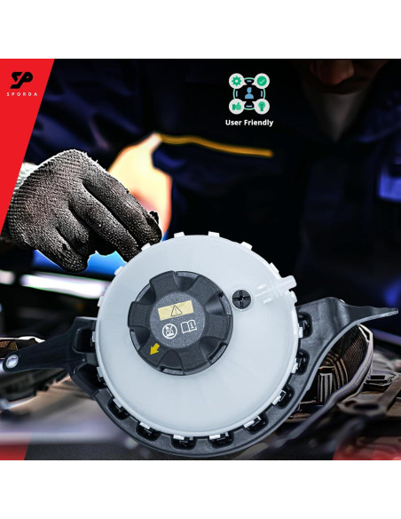 Tanque de Refrigerante SPORDA 17138614293 para BMW 528i 2012-2016