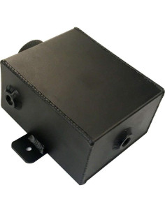 Tanque de refrigerante HCHCSPEED 1.2L aluminio negro universal 2