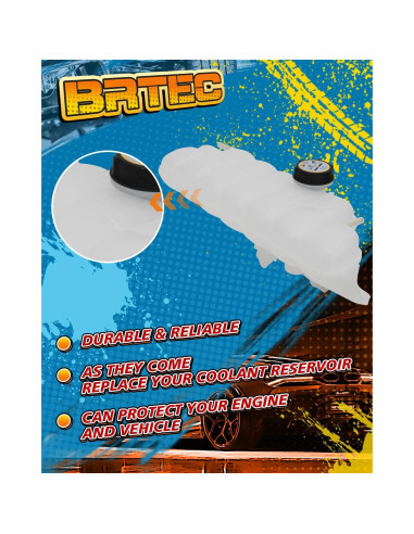 Tanque de Expansión de Refrigerante BRTEC para Ford y Lincoln 2015-2023