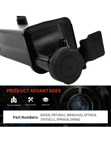 Tanque de Expansión KARPAL 17117573781 Compatible BMW