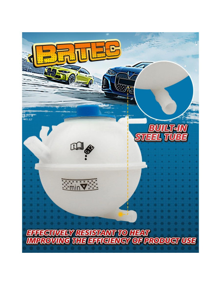 Depósito de Refrigerante BRTEC con Tapa para Audi y Volkswagen