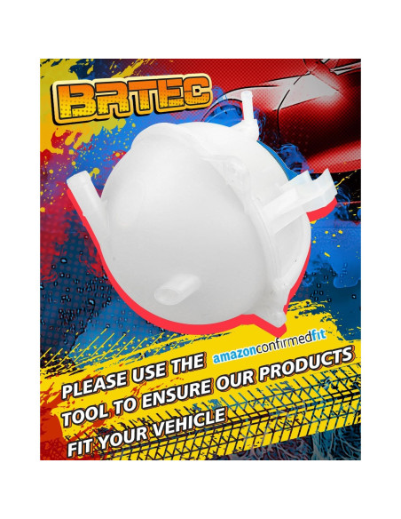 Depósito de Refrigerante BRTEC con Tapa para Audi y Volkswagen
