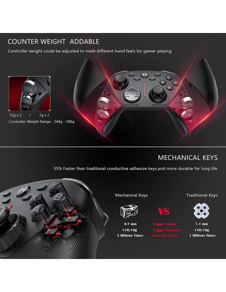 Controlador Inalámbrico BEITONG BTP-2650S para PC y Switch