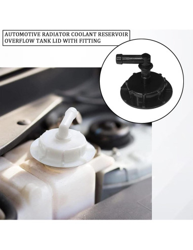 Tapa de Refrigerante Hirificing para Honda y Acura - Negro