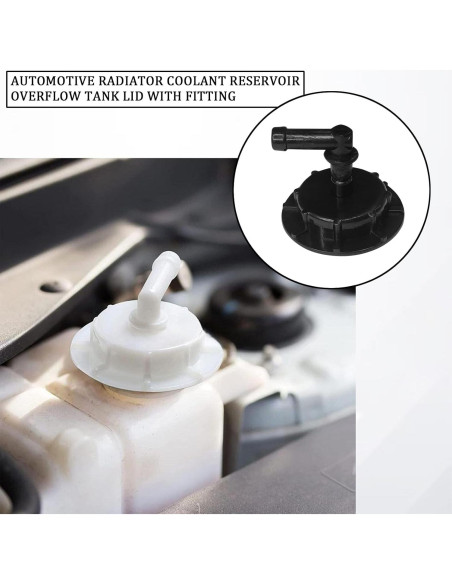 Tapa de Refrigerante Hirificing para Honda y Acura - Negro