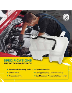 Tanque de Recuperación de Refrigerante YHTAUTO para Dodge y Chrysler 2