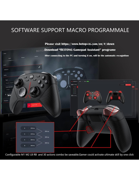 Controlador Inalámbrico BEITONG BTP-2650S para PC y Switch