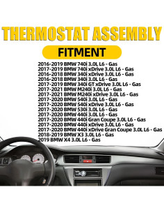 Termostato de Refrigerante MILIPARTS 11537642854 para BMW 2016-2021 2