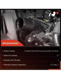 Conjunto Carcasa Termostato A-Premium para Mercedes-Benz 2