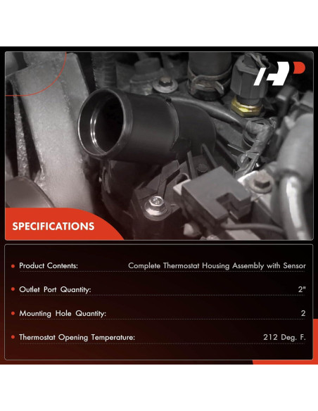 Conjunto Carcasa Termostato A-Premium para Mercedes-Benz