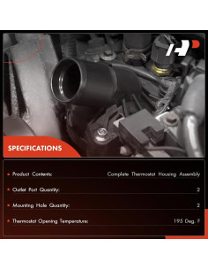 Kit Carcasa Termostato A-Premium para Land Rover y Volvo 2