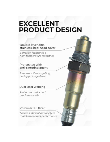 Sensor de Oxígeno ATBIZZLE 250-24672 Compatible Audi 2009-2017