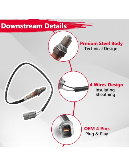 Sensores de Oxígeno XunDong 234-5055 234-4568 para Hyundai/Kia