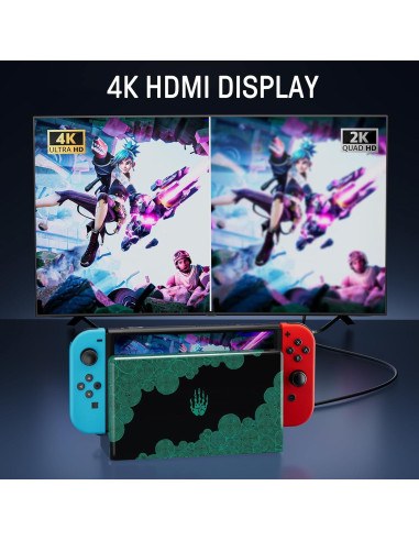 FUNLAB Estación de Acoplamiento para Nintendo Switch Carga 4 Controladores