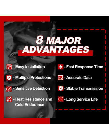 Sensor de Oxígeno UNITHUB 4 Piezas Compatible Ford Lincoln