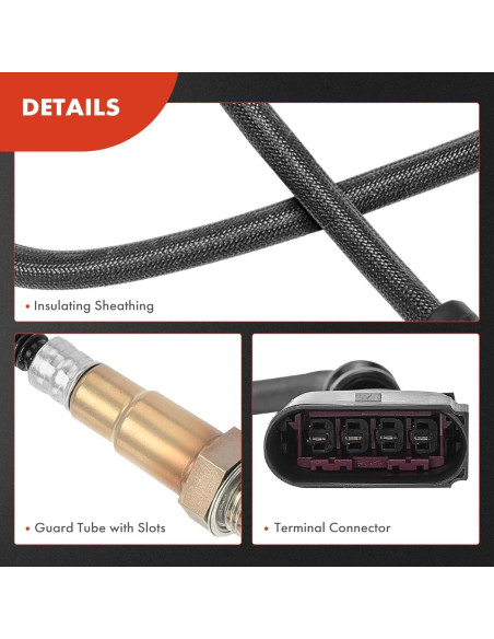 Sensor de Oxígeno O2 A-Premium para Audi y Porsche - Juego de 2