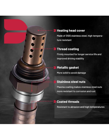 Sensor de Oxígeno BDFHYK Compatible Acura Honda 1990-2005