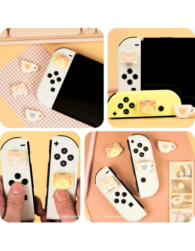 Tapas de Pulgar Hamee Hello Kitty Pompompurin y Cinnamoroll