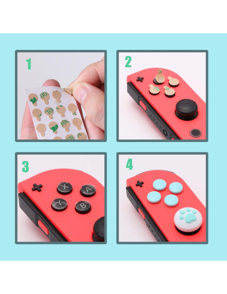 Tapas de agarre para pulgar HEATFUN Animal Crossing Switch Tapas de agarre para pulgar HEATFUN Animal Crossing Switch