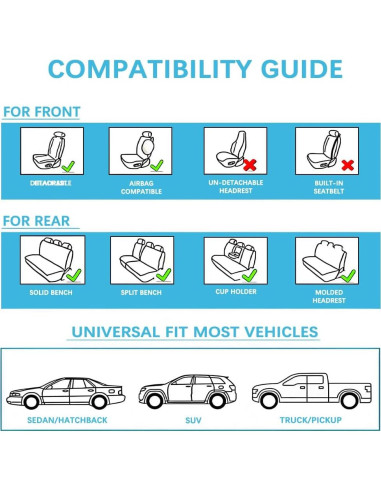 Fundas de Asiento NCCLOVELY para BMW X5 2000-2026, 5 Asientos