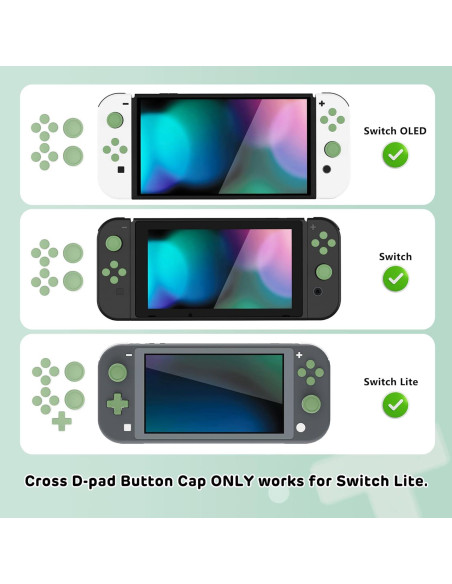 Cubiertas de Silicona PlayVital para Joycon Nintendo Switch - Verde Matcha