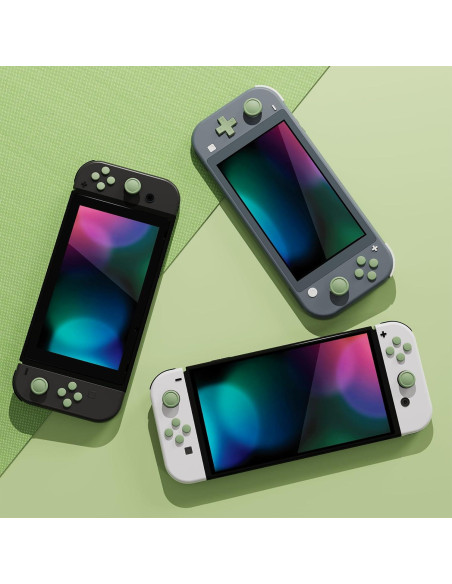 Cubiertas de Silicona PlayVital para Joycon Nintendo Switch - Verde Matcha
