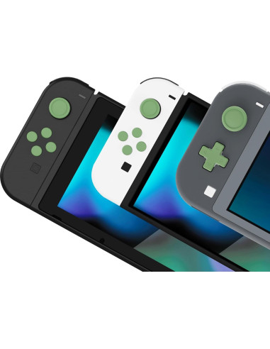 Cubiertas de Silicona PlayVital para Joycon Nintendo Switch - Verde Matcha