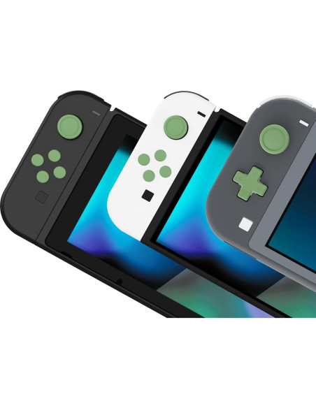 Cubiertas de Silicona PlayVital para Joycon Nintendo Switch - Verde Matcha