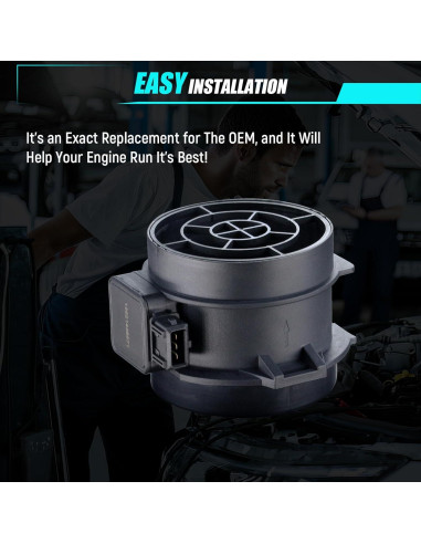 Sensor de Flujo de Aire Masivo AUPEFT para BMW 3.0L E36 E39 E46 E53