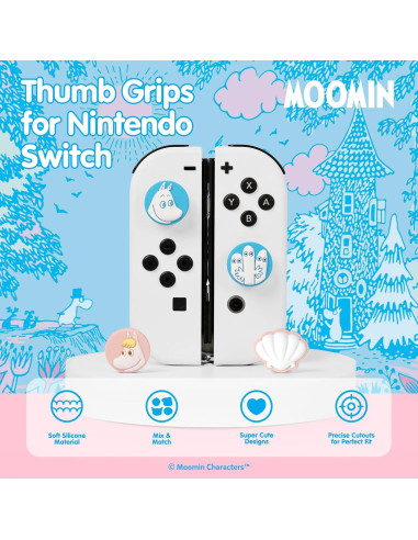 Tapas de Joystick Hamee Moomin para Nintendo Switch