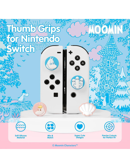 Tapas de Joystick Hamee Moomin para Nintendo Switch