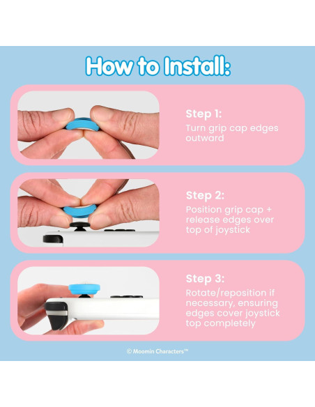 Tapas de Joystick Hamee Moomin para Nintendo Switch