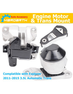 Juego de 3 Montajes de Motor y Transmisión Mardarth Explorer 2011-2015 2