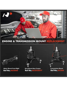 Soporte de Motor y Transmisión A-Premium 3PCS para Lexus ES350 2007-2012 2