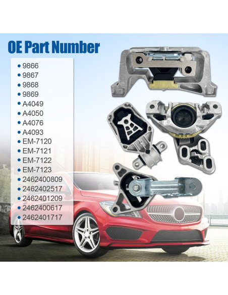 Kit de Montaje de Motor y Transmisión YUXUANYP 2462400809 para Mercedes-Benz