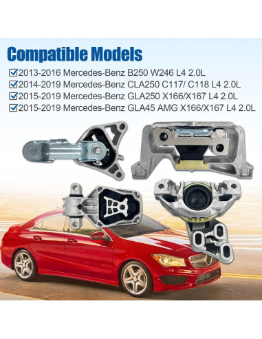 Kit de Montaje de Motor y Transmisión YUXUANYP 2462400809 para Mercedes-Benz