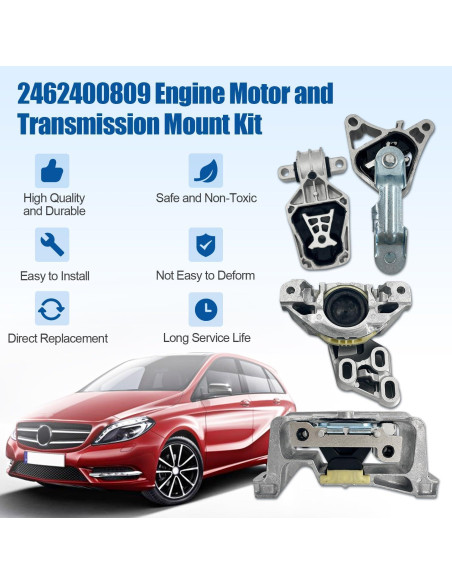 Kit de Montaje de Motor y Transmisión YUXUANYP 2462400809 para Mercedes-Benz