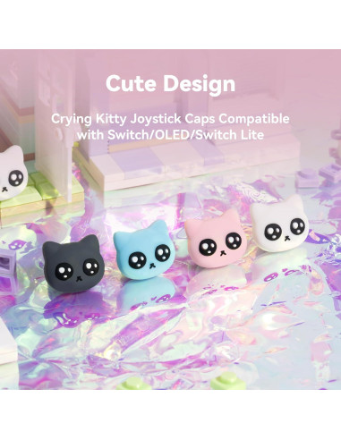 GeekShare Tapas de Joystick Gato para Switch y Lite - Silicona