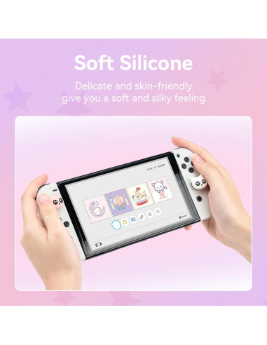 GeekShare Tapas de Joystick Gato para Switch y Lite - Silicona