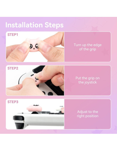 GeekShare Tapas de Joystick Gato para Switch y Lite - Silicona