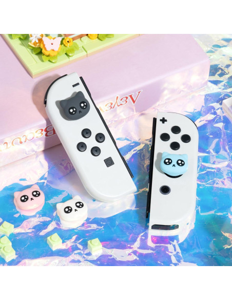 GeekShare Tapas de Joystick Gato para Switch y Lite - Silicona