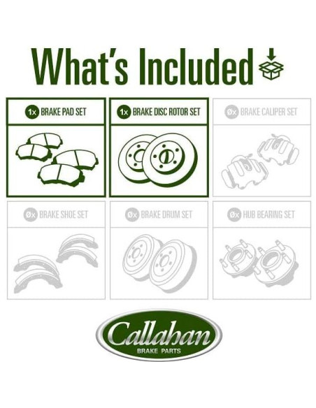 Kit de Freno Delantero Callahan para Audi A4 A5 A6 Q5 320mm