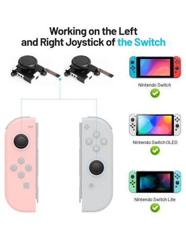 Joystick Reemplazo Cverny para Nintendo Switch Lite/OLED