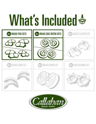 Kit de frenos Callahan para Mitsubishi Outlander 2013-2018