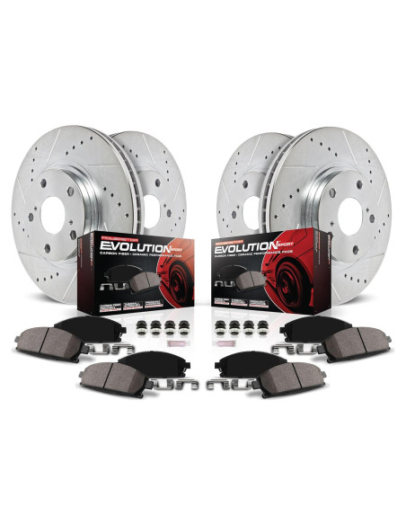 Kit de Frenos Delantero y Trasero PowerStop K5801 para Audi A3 y VW