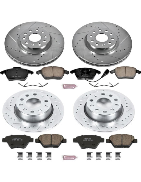Kit de Frenos Delantero y Trasero PowerStop K5801 para Audi A3 y VW