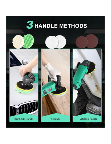 Pulidor de Automóviles ZOTA P702 1600W 7 Velocidades 4m Cable